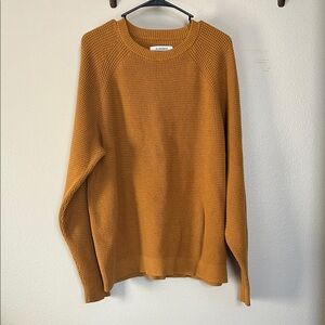 REI Co-Op Men’s Wallace Lake Waffle Sweater Birch Brown Size XL